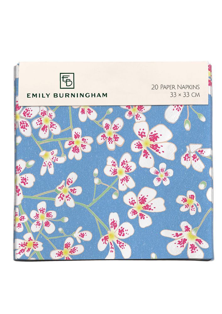 Emily Burningham Saxifrage Pack of 20 Paper Napkins - Bee's Emporium