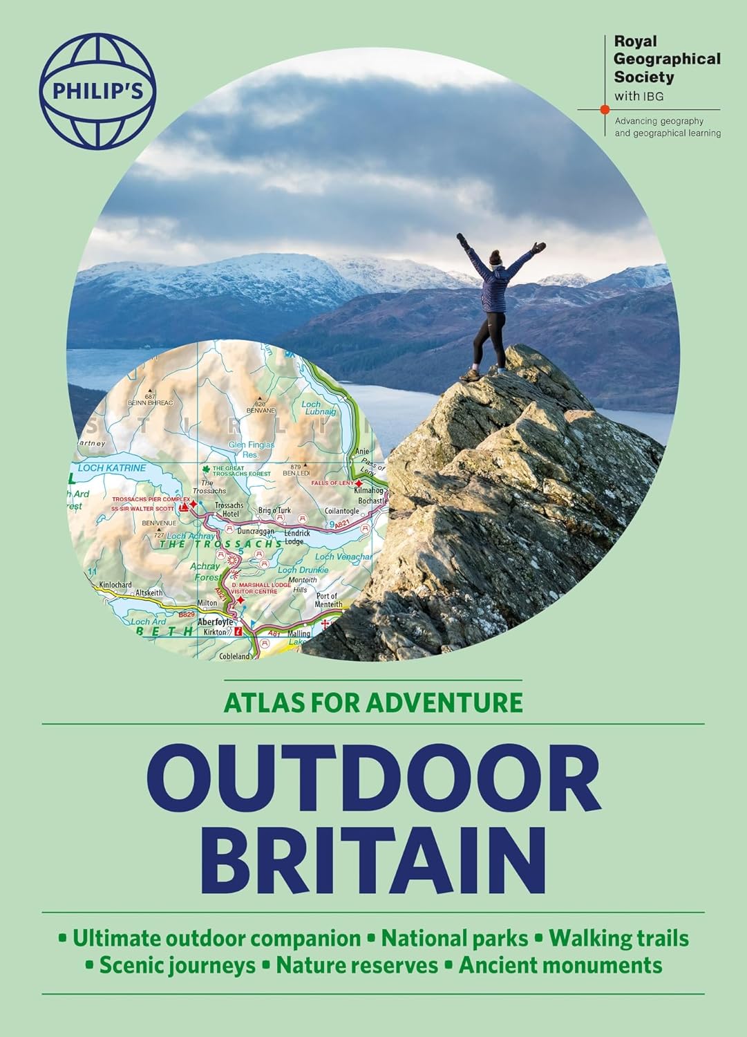 Philip's RGS Outdoor Britain: Atlas for Adventure (Paperback) - Bee's Emporium