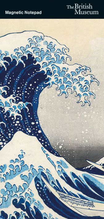 The British Museum Hokusai The Great Wave Magnetic Fridge Notepad - Bee's Emporium