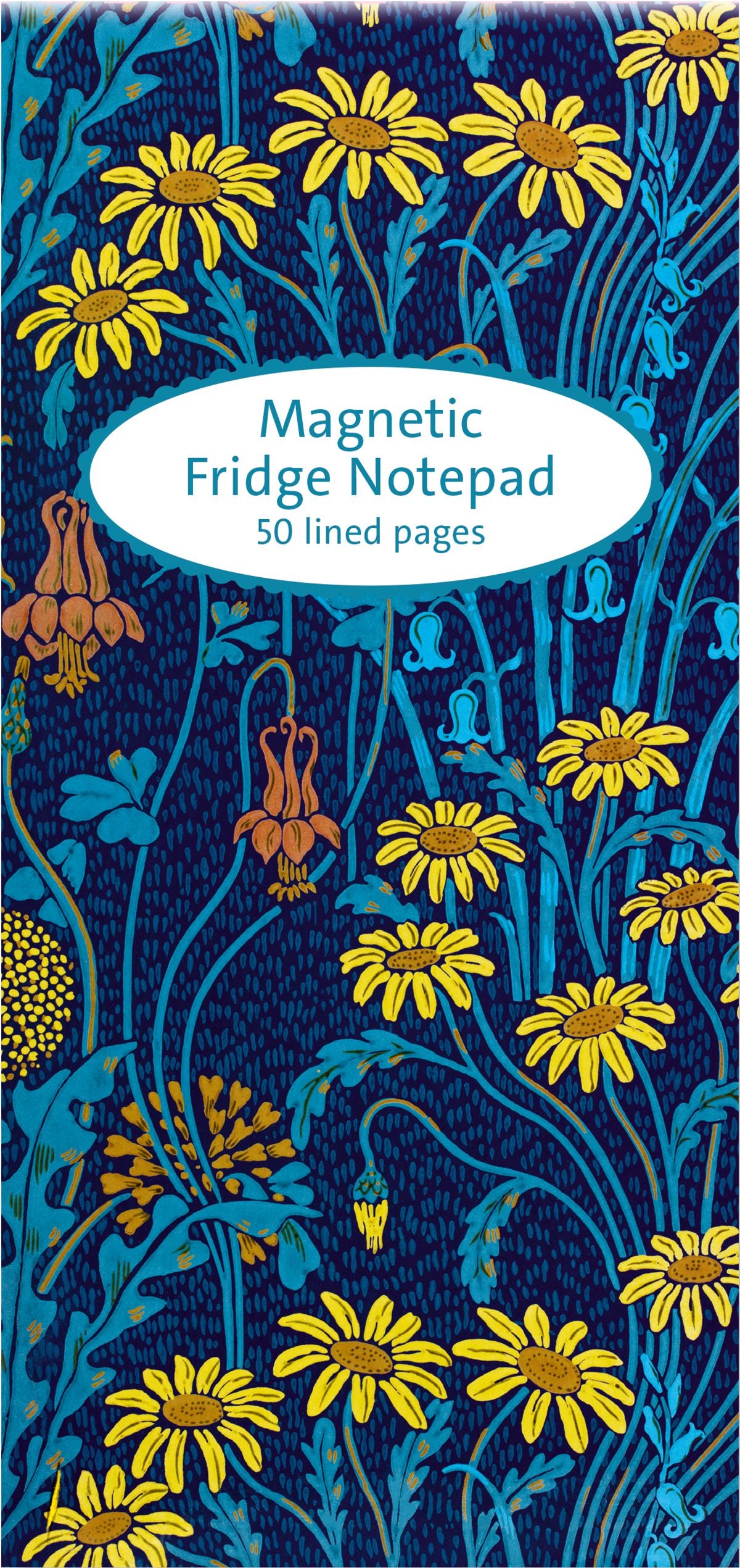 V&A Meadow Flowers Magnetic Fridge Notepad - Bee's Emporium