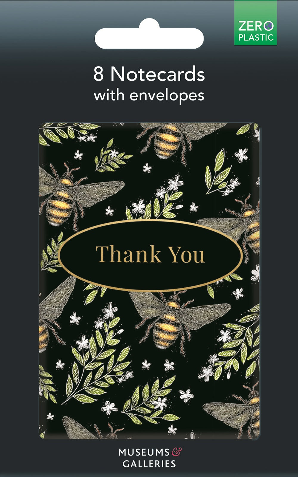 Catherine Rowe - Bee Pattern 8 Thank You Notecards & Envelopes - Bee's Emporium