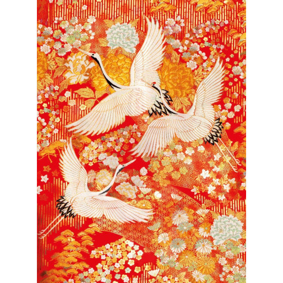 V&A Kimono Cranes 8 Notes & Envelopes