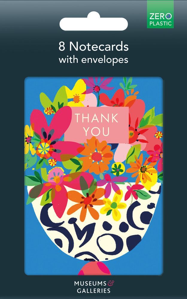 Sarah Campbell Beautiful Blooms 8 Thank You Notecards & Envelopes - Bee's Emporium