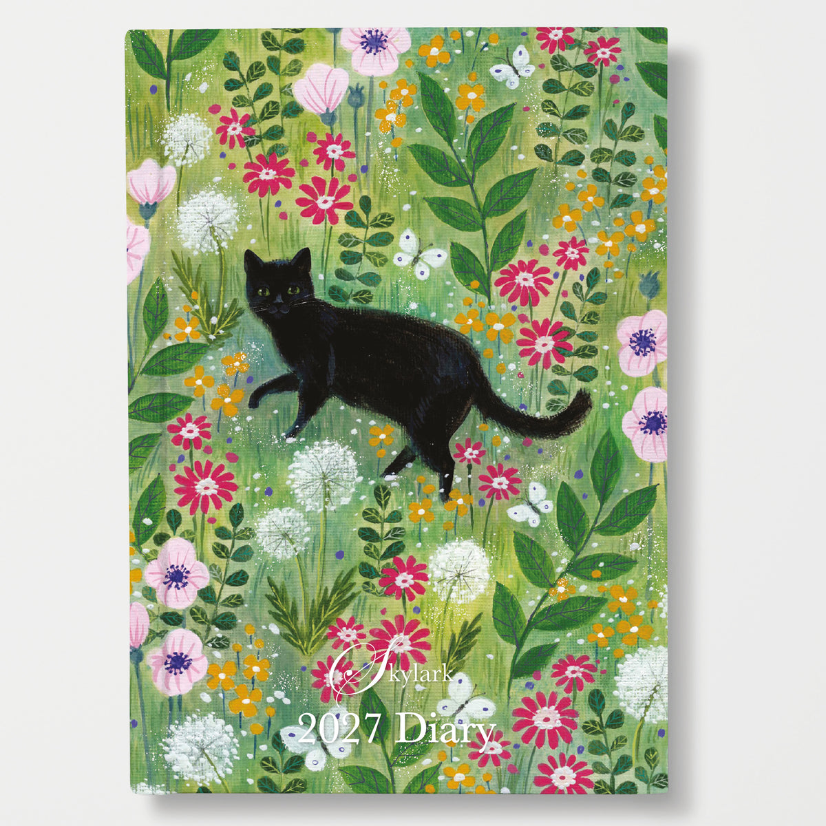 Skylark - Cat's Garden by Lucy Grossmith A5 Padded Diary