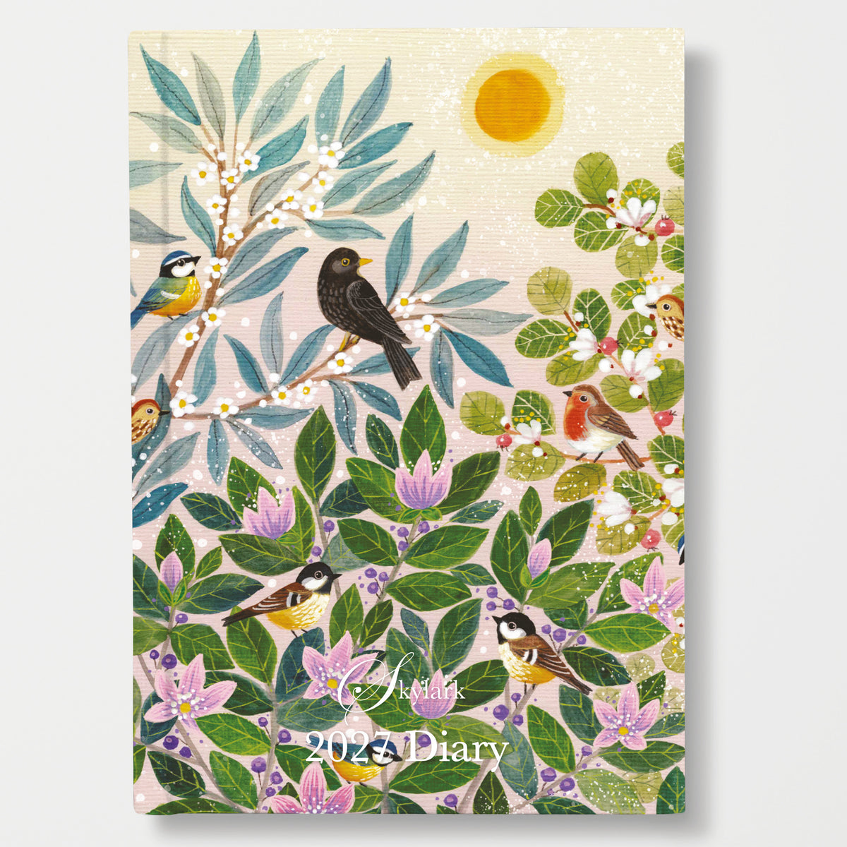 Skylark - Garden Birds by Lucy Grossmith A5 Padded Diary