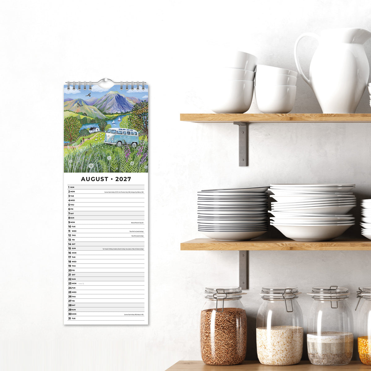 Skylark by Lucy Grossmith 2027 Slim Wall Calendar