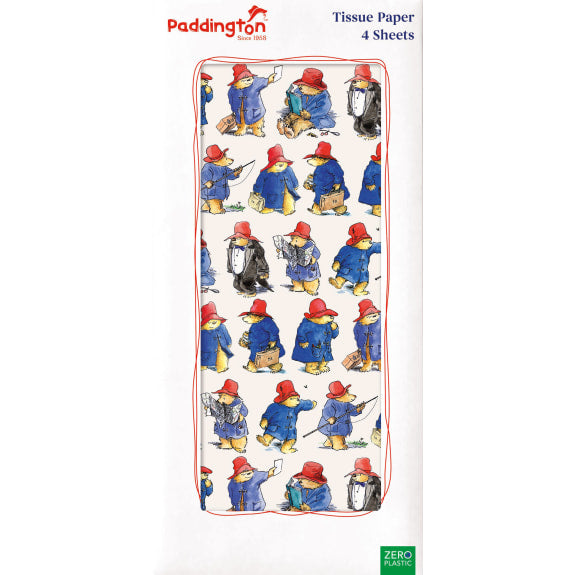 Paddington Bear Pack of 4 Sheets of Tissue Paper - Bee's Emporium