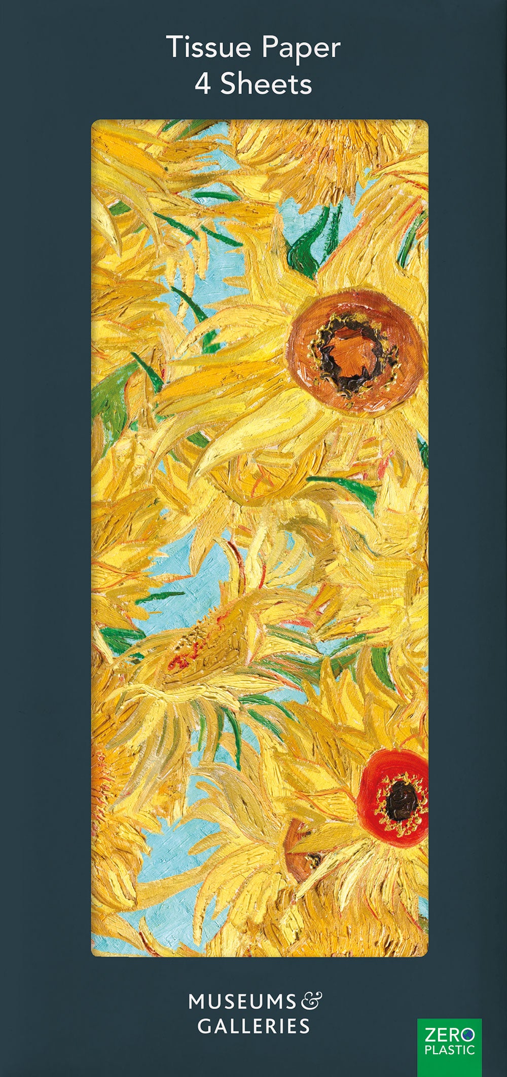 Vincent Van Gogh Vase with Twelve Sunflowers Pack of 4 Sheets of Tissue Paper - Bee's Emporium