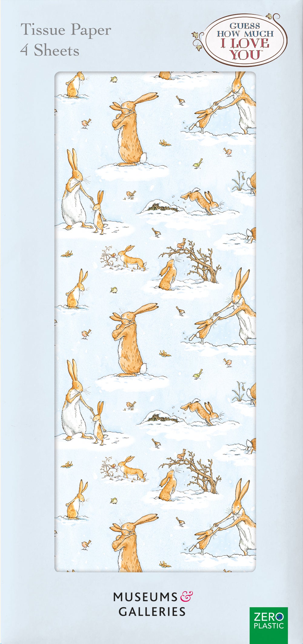 Guess How Much I Love You Snow Pack of 4 Sheets of Festive Tissue Paper - Bee's Emporium