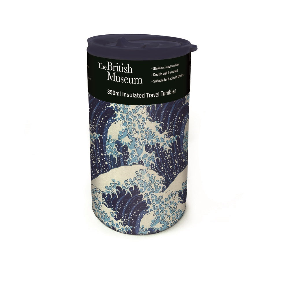 The British Museum - The Great Wave Stainless Steel Insulated Travel Tumbler - Bee's Emporium