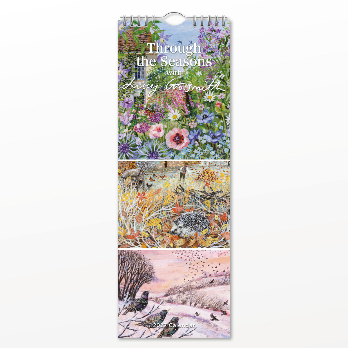 Through the Seasons with Lucy Grossmith 2027 Slim Wall Calendar