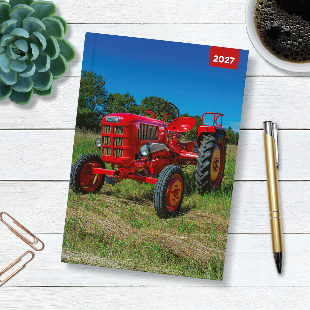 Tractors A5 Padded Diary