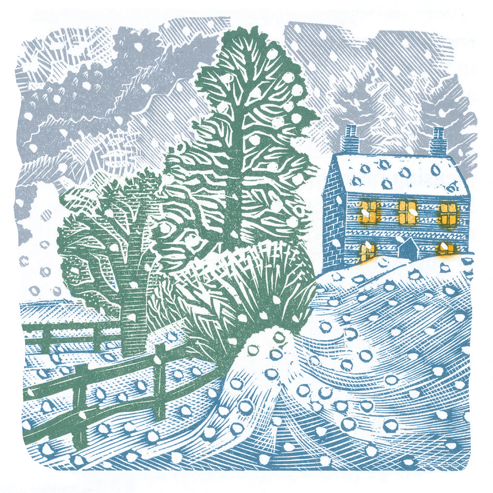 V&A Winter Snow by Eric Ravilious Pack of 8 Christmas Cards - Bee's Emporium