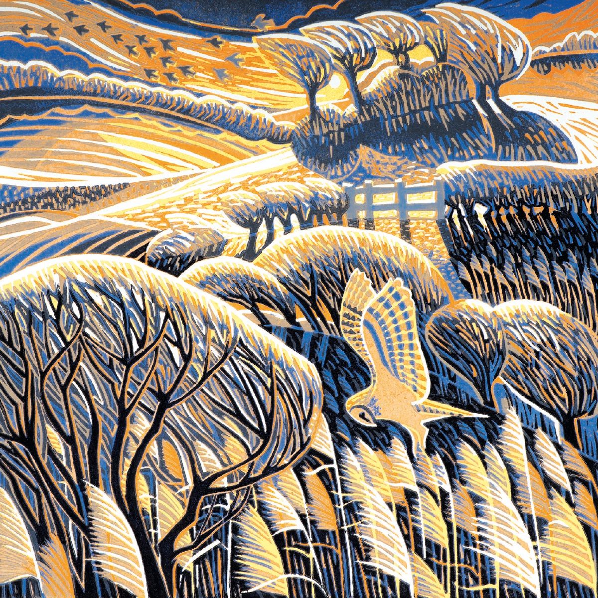 Hunting by Annie Soudain Pack of 8 Charity Christmas Cards