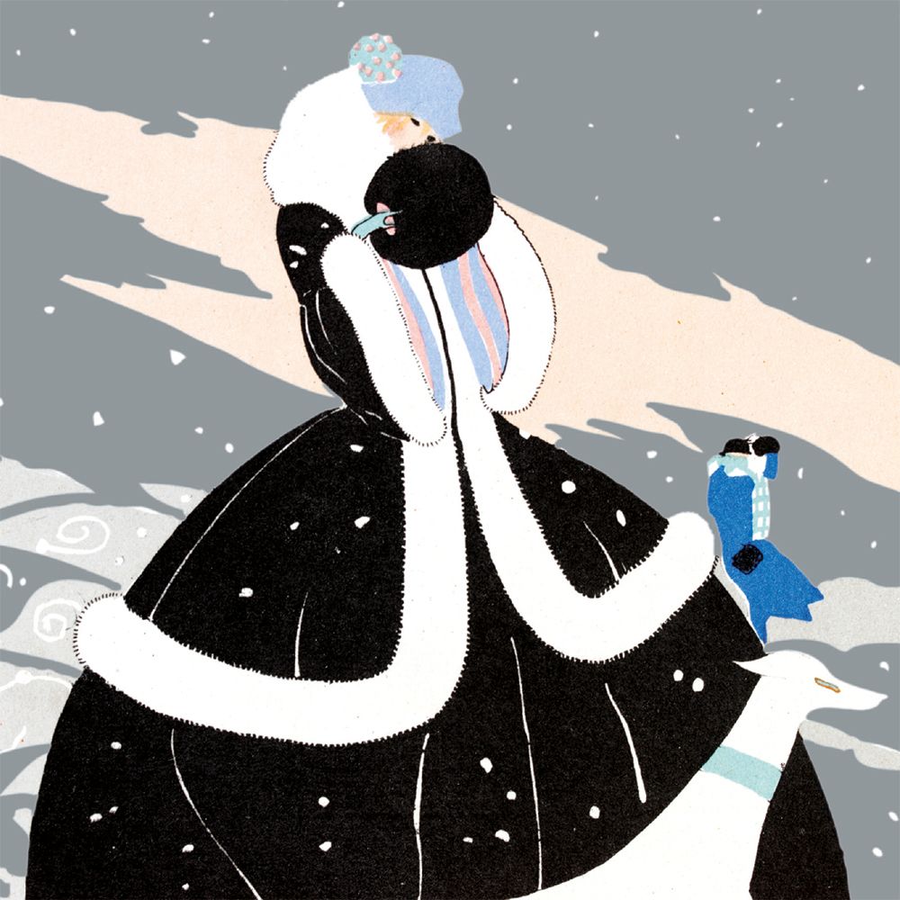 V&A Deco Christmas Fashion Box of 20 Christmas Cards - Bee's Emporium
