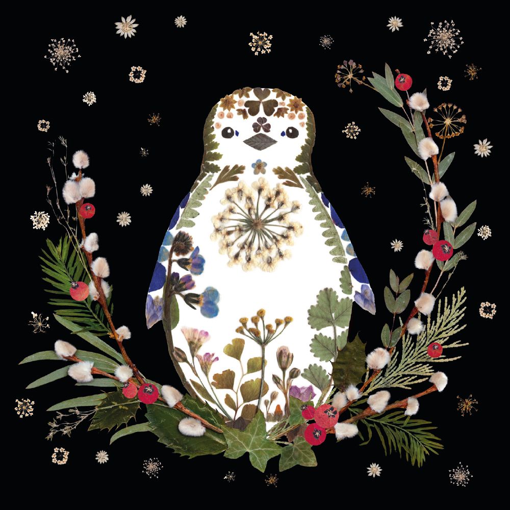 Wild Press Wild Wreaths by Helen Ahpornsiri Box of 20 Christmas Charity Cards - Bee's Emporium