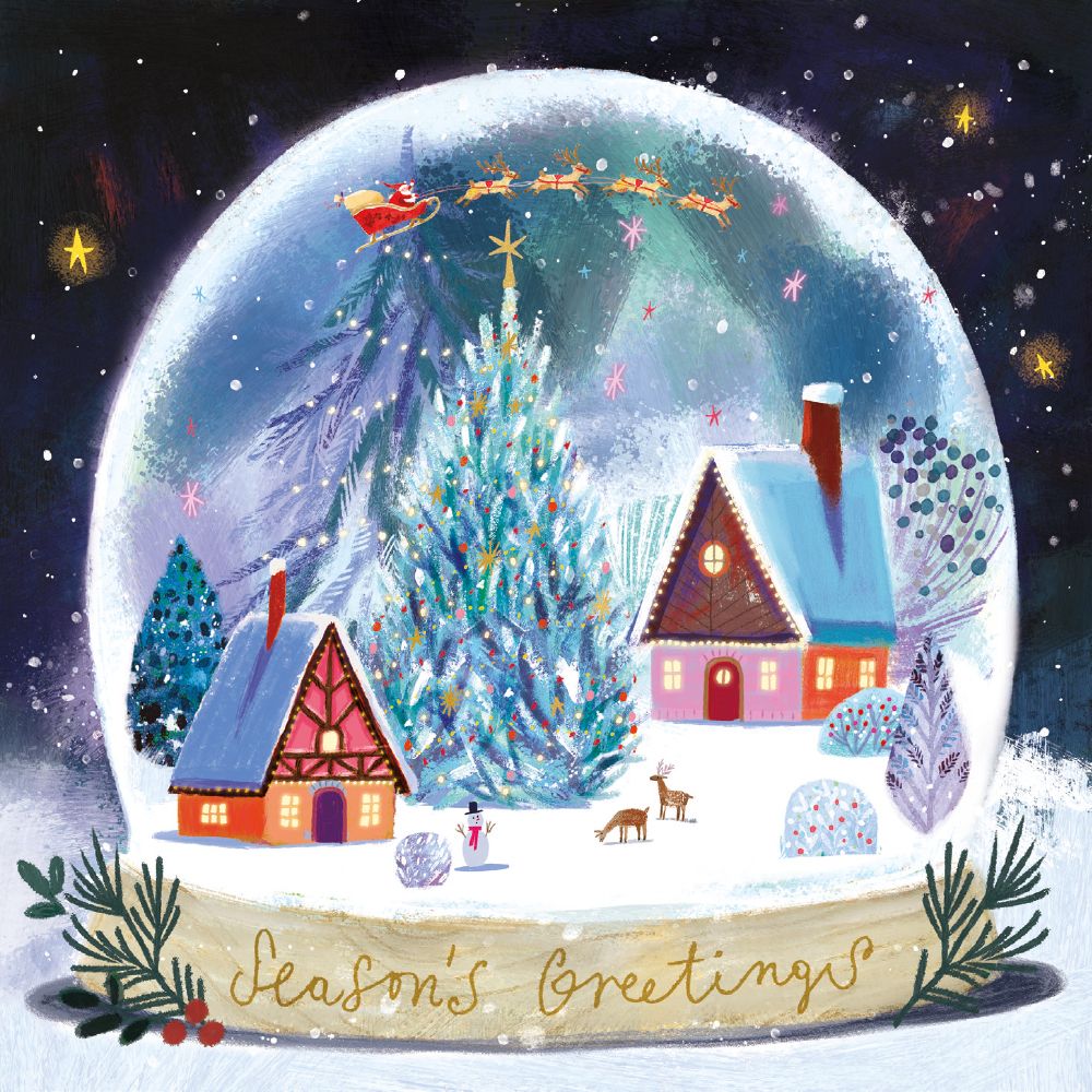 Magical Christmas by Ag Jatkowska Box of 20 Christmas Charity Cards - Bee's Emporium