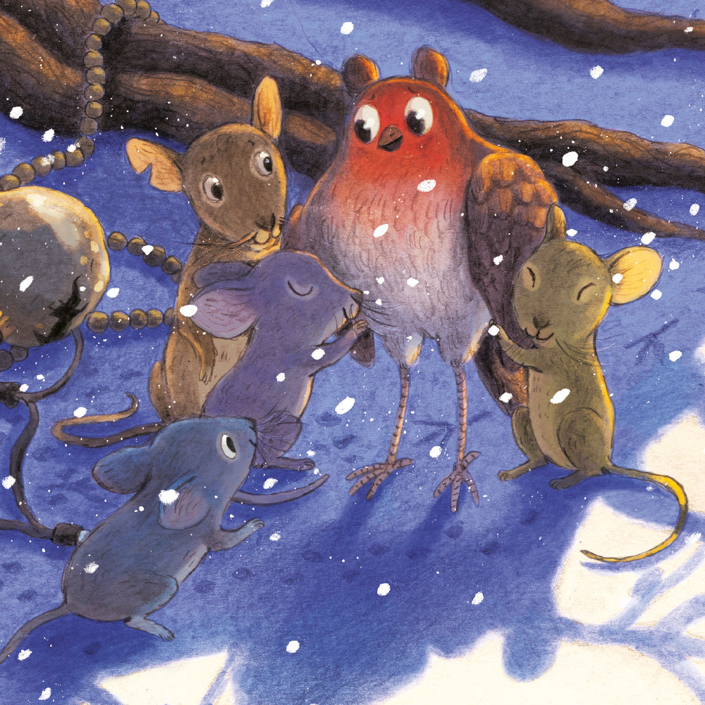 Robin Robin - The Chrim-Cross Star Box of 16 Christmas Cards