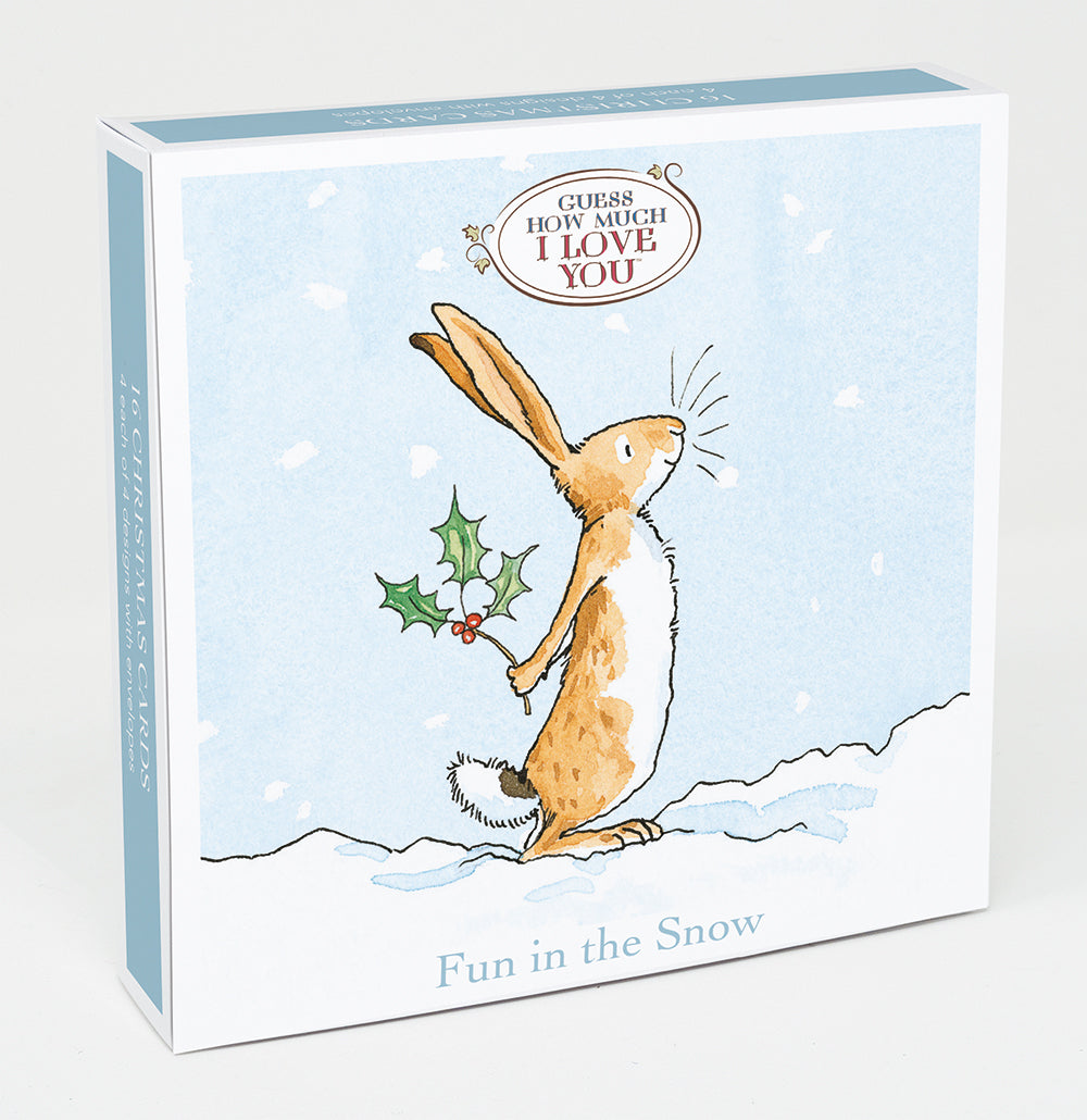 Guess How Much I Love you - Fun in the Snow Box of 16 Christmas Cards - Bee's Emporium