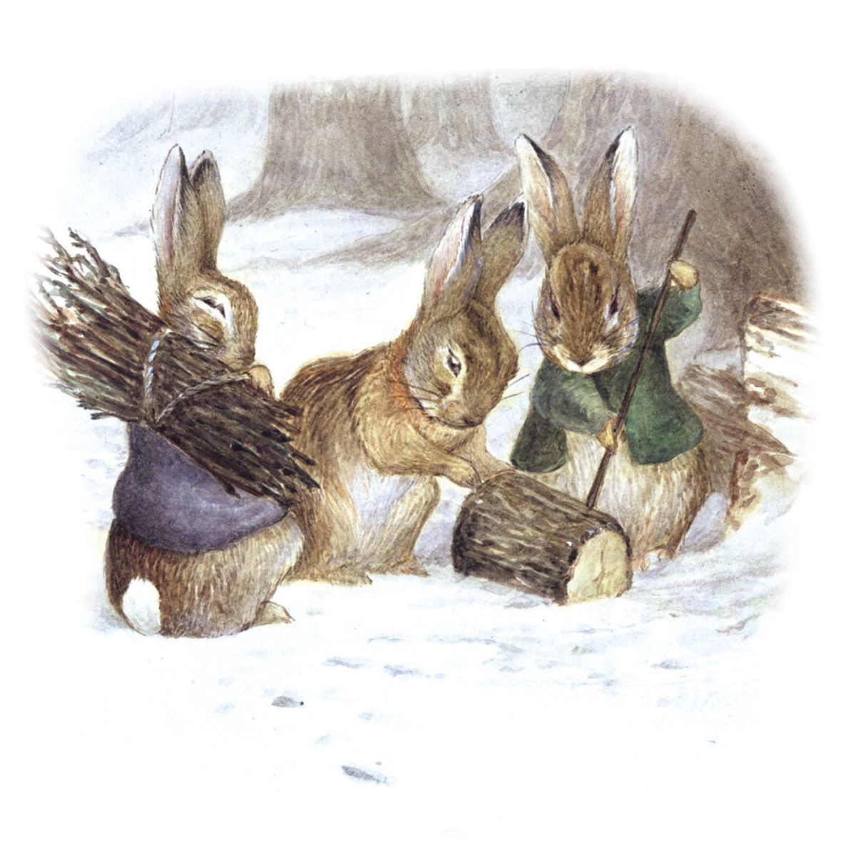Peter Rabbit A Winter's Tale by Beatrix Potter Box of 16 Christmas Cards
