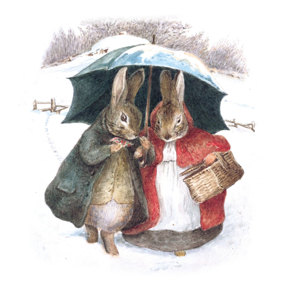 Peter Rabbit A Winter's Tale by Beatrix Potter Box of 16 Christmas Cards