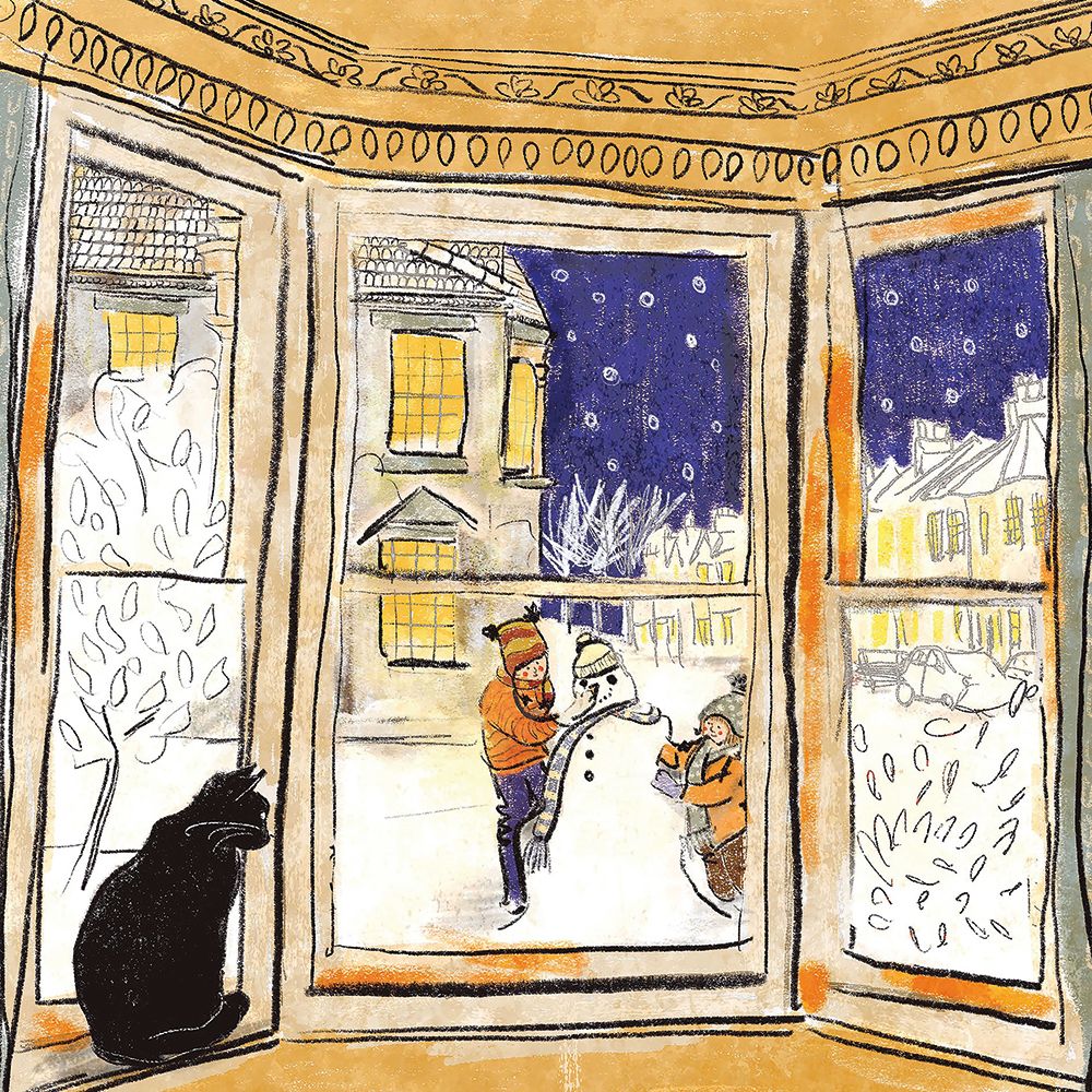 Warm Windowsill by Lemady Rochard Pack of 5 Christmas Cards