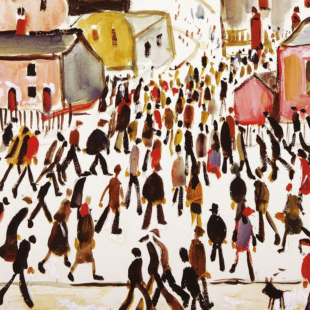 L.S Lowry Set of 8 Square Notecards Wallet - Bee's Emporium