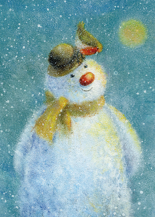 Snowman by Jan Pashley Pack of 8 Charity Christmas Cards
