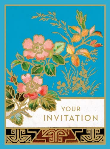 Wild Rose Pack of 10 Invitation Cards - Bee's Emporium