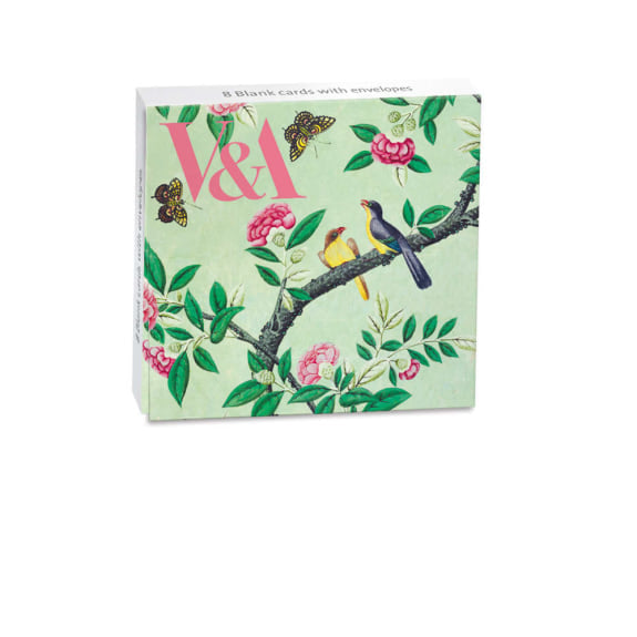 V&A Chinese Wallpaper 8 Mini Notecards Wallet - Bee's Emporium