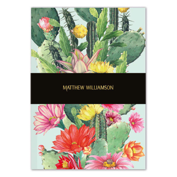 Matthew Williamson Cactus Flowers Deluxe Notebook - Bee's Emporium