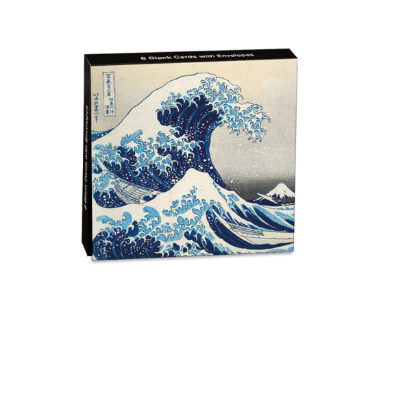 The British Museum Hokusai Wave 8 Mini Notecards Wallet with Envelopes - Bee's Emporium