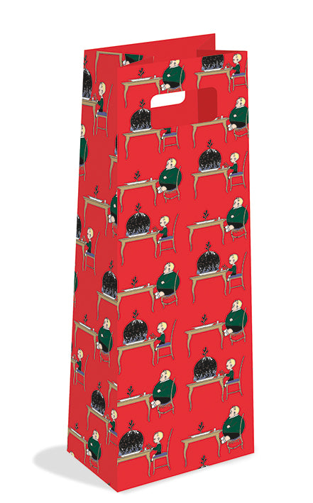 V&A Pudding Boy Christmas Bottle Bag