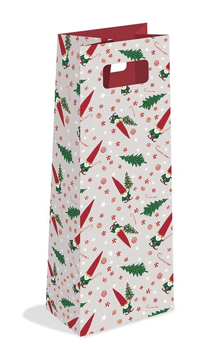 Little Christmas Gnome Christmas Bottle Bag