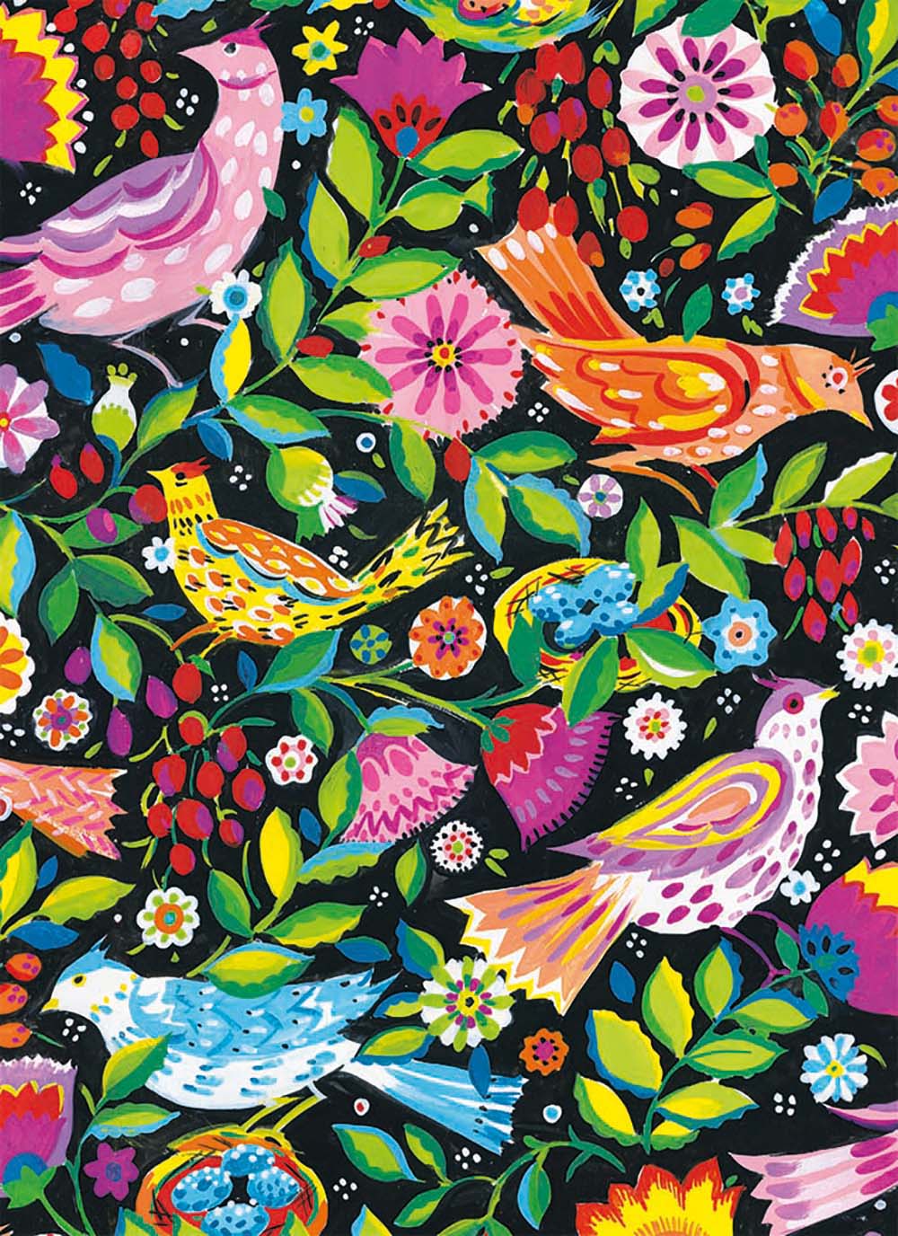 Sarah Campbell Designs Birds 8 Square Notecards Wallet - Bee's Emporium