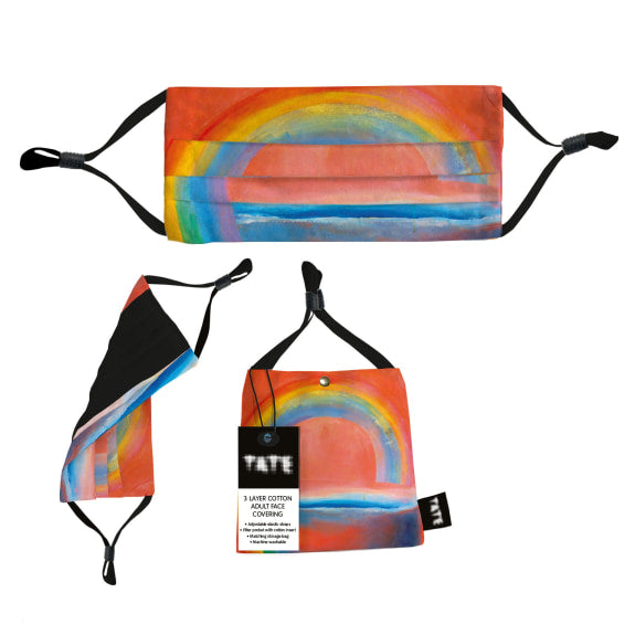Tate Rainbow Painting Adult 3 Layer Cotton Face Covering - Bee's Emporium