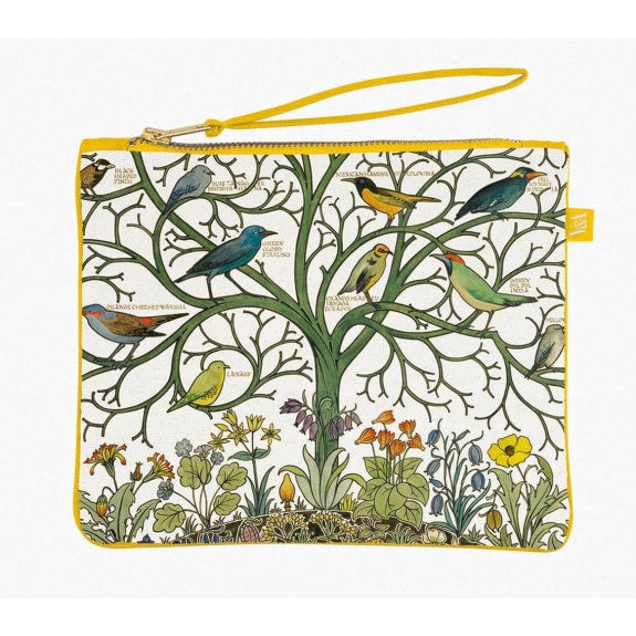 V&A Voysey Birds of Many Climes Pouch Bag - Bee's Emporium