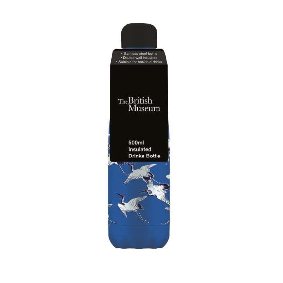 The British Museum Cranes in Flight 500ml Insulated Drinks Bottle - Bee's Emporium