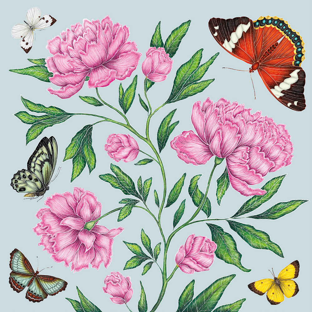 Catherine Rowe - Floral Designs Square Set of 8 Notecards Wallet - Bee's Emporium