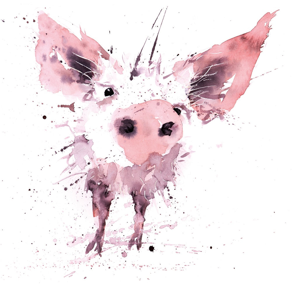 Watercolour Animals by Syman Kaye 8 Square Notecards Wallet - Bee's Emporium