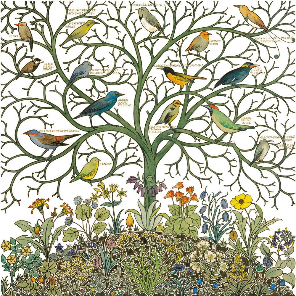 V&A Arts and Crafts Birds Box of 20 Notecards with Envelopes - Bee's Emporium