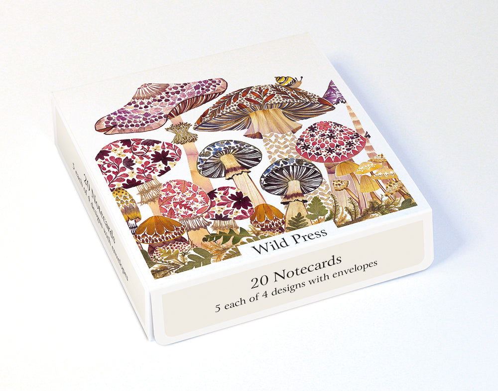 Wild Press by Helen Ahpornsiri Box of 20 Notecards with Envelopes - Bee's Emporium