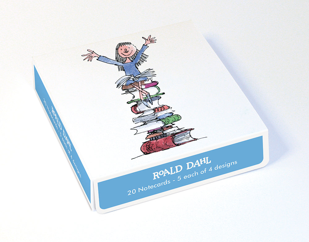 Roald Dahl Classic Characters Box of 20 Notecards with Envelopes