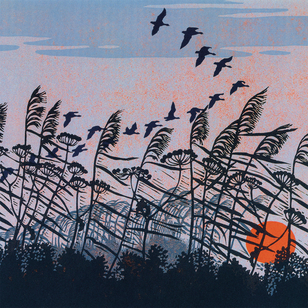 Landscape Linocuts by Robert Gillmor Box of 20 Notecards with Envelopes - Bee's Emporium