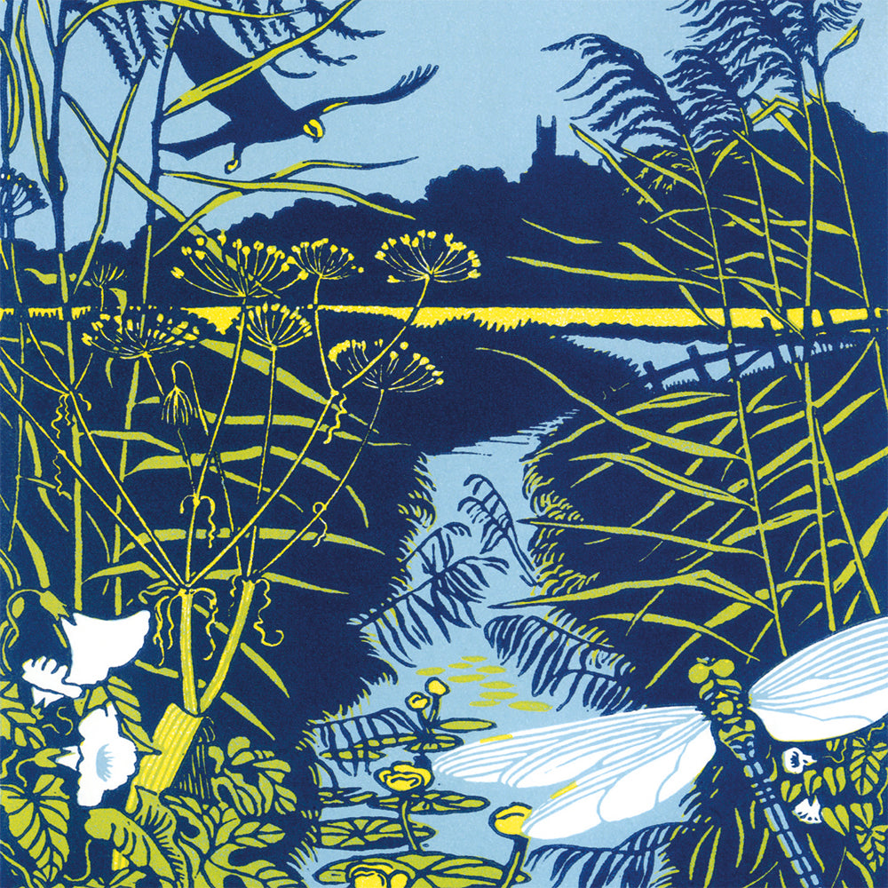 Landscape Linocuts by Robert Gillmor Box of 20 Notecards with Envelopes - Bee's Emporium