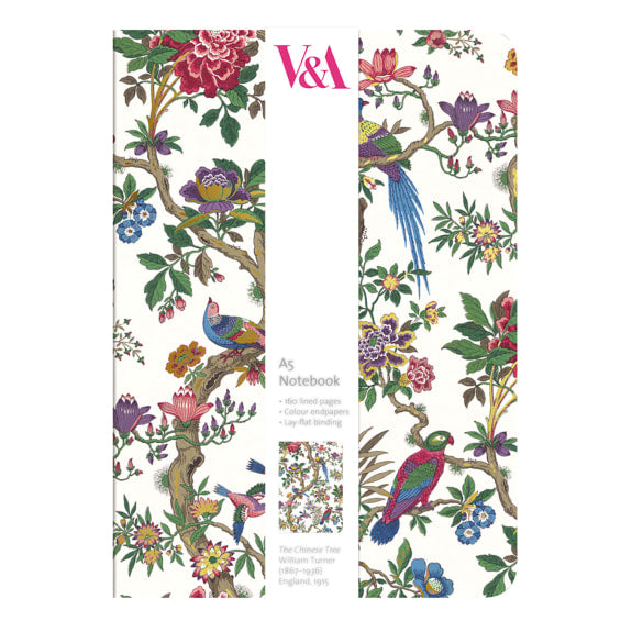 V&A The Chinese Tree A5 Luxury Notebook - Bee's Emporium