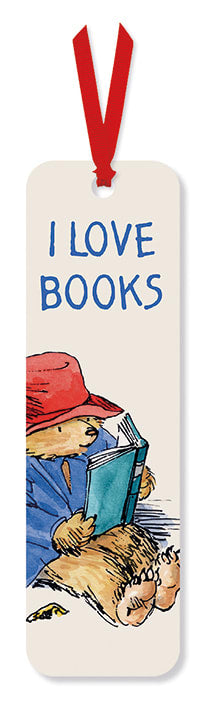 Paddington Bear Reading - I Love Books Bookmark - Bee's Emporium