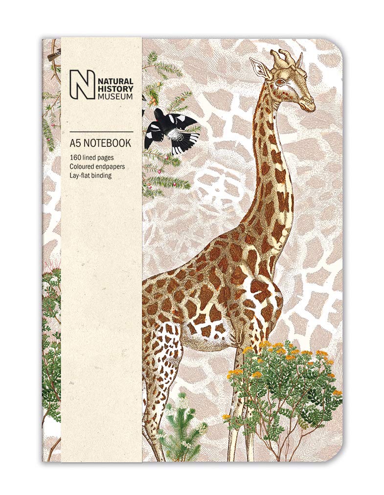 Natural History Museum Giraffe A5 Luxury Notebook - Bee's Emporium