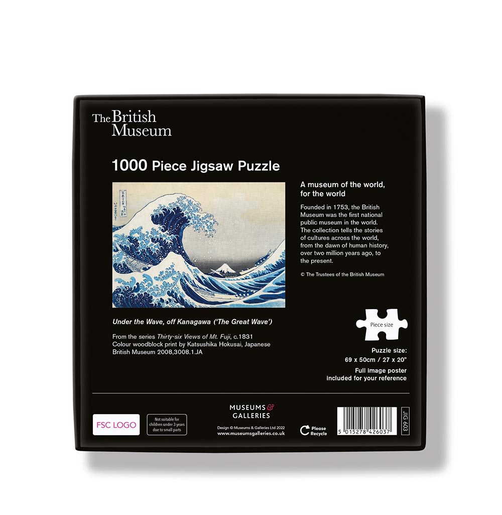 The British Museum - Hokusai The Great Wave 1000 Piece Jigsaw Puzzle - Bee's Emporium