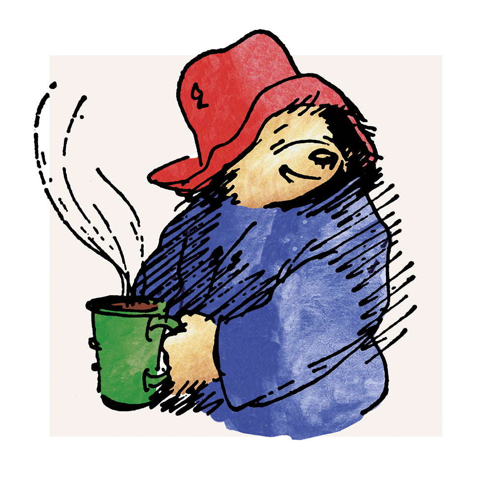 Paddington Bear Takes a Tea Break Blank Greeting Card with Envelope - Bee's Emporium